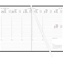 teNeues Calendars & Stationery GmbH & Co. KG Zettler Wochenbuch schwarz 1W/2S 2026 - Buchkalender 15 × 21 cm, 1 Woche auf 2 Seiten, wattierter Kunststoffeinband Clearance